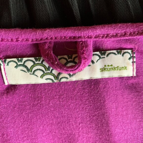 💜 SKUNKFUNK Sleeveless Bubble-Hem magenta Dress – Size 3 (Medium) - Picture 9 of 11